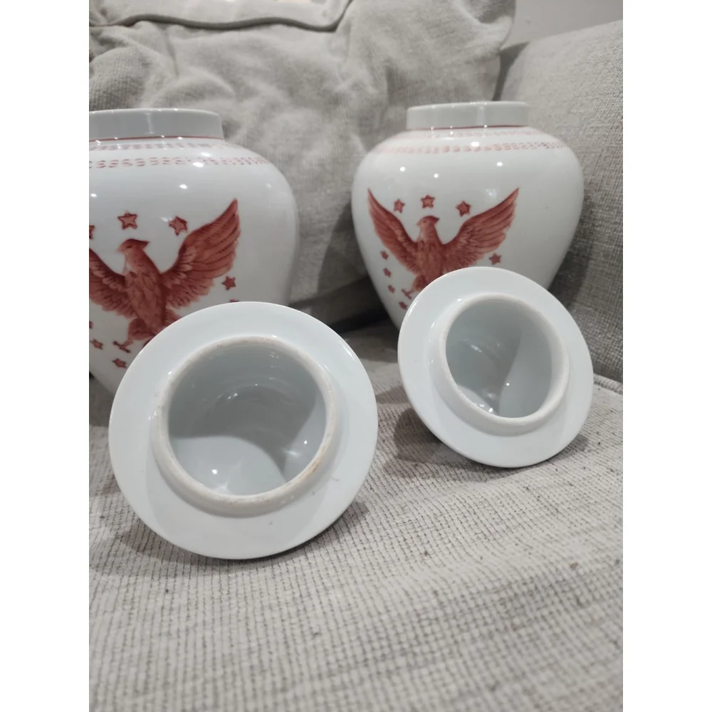 Ethan Allen Chinoserie Ginger Jar (both Jars) - Picture 3 of 9